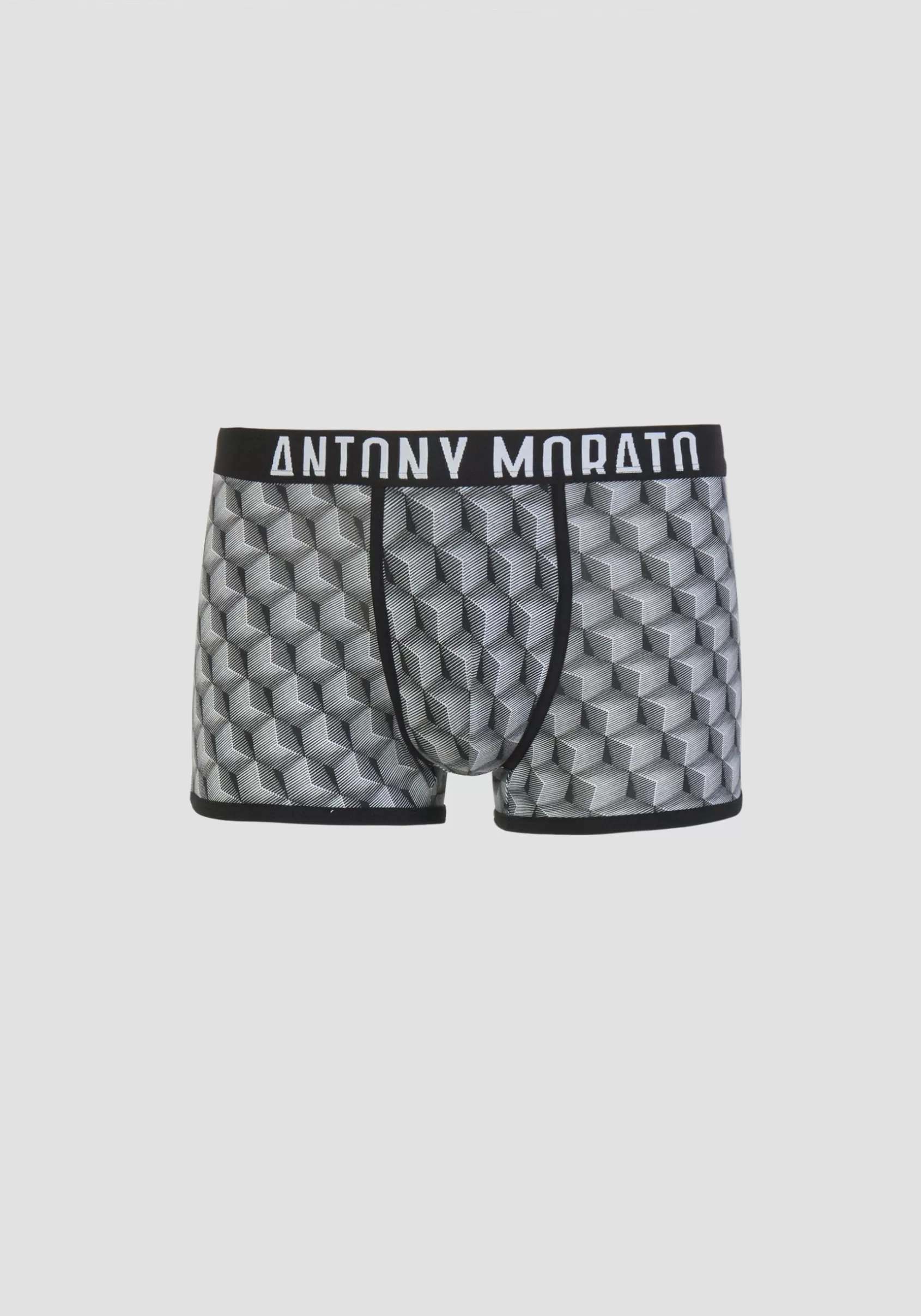 Homme Antony Morato Sous-Vêtements>Boxer En Coton Avec Imprime Geometrique