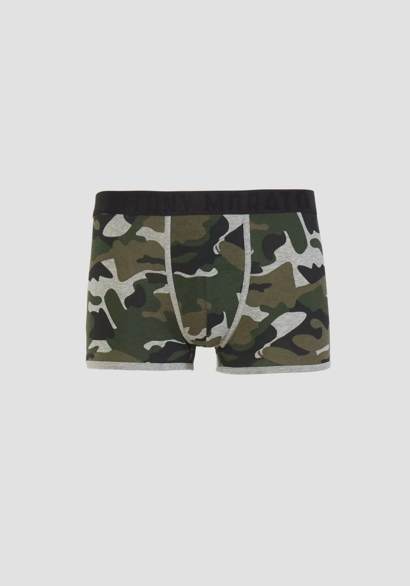 Homme Antony Morato Sous-Vêtements>Boxer Fantaisie En Coton Avec Motif Camouflage