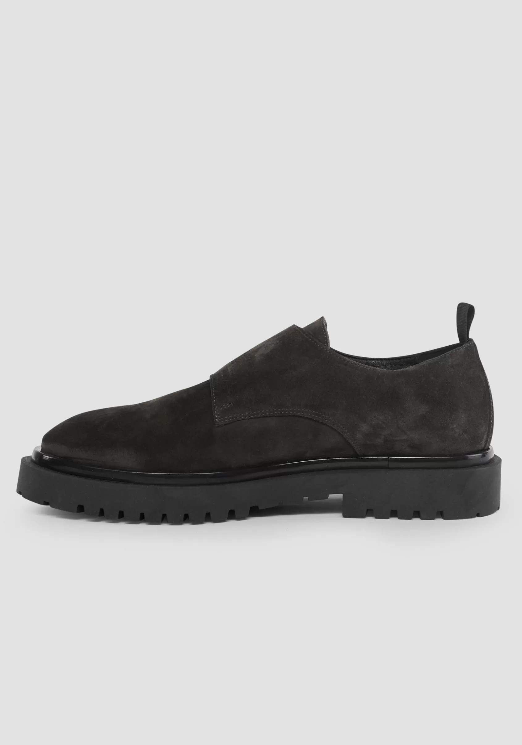 Homme Antony Morato Chaussures Formelles>Chaussures Monk Strap Barren En Cuir Suede