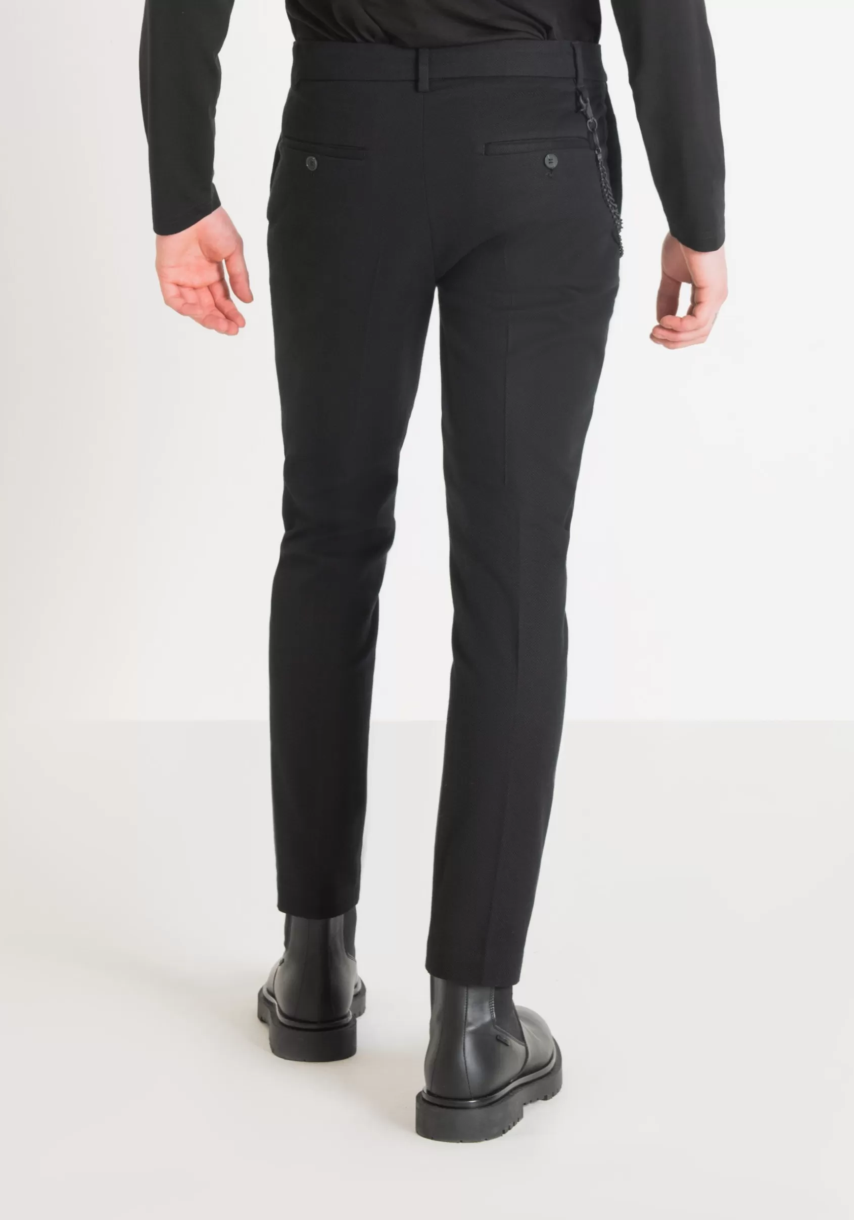 Homme Antony Morato Pantalons>Pantalon Carrot Fit Jagger En Coton Elastique Armure