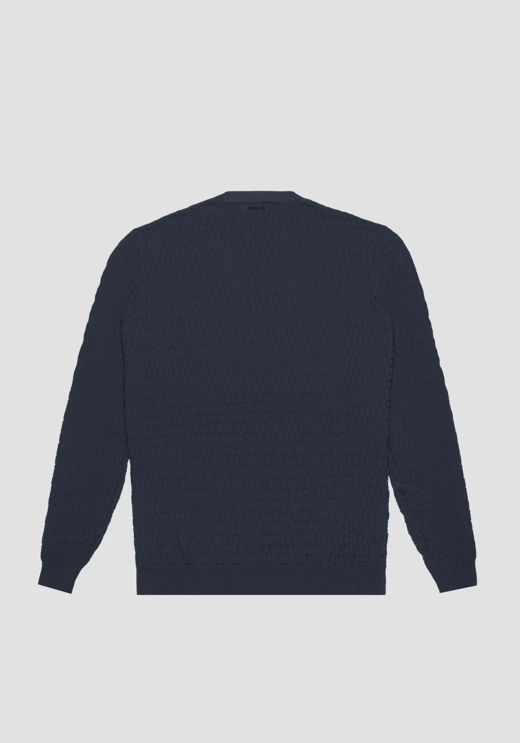 Homme Antony Morato Sweat-Shirts>Pull Regular Fit En Fil Avec Motif Jacquard 3D